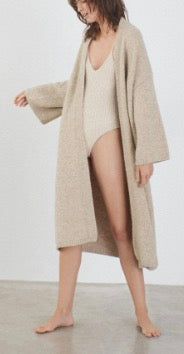 Yak-Alpaca Knitted Maxi Coat from Spain