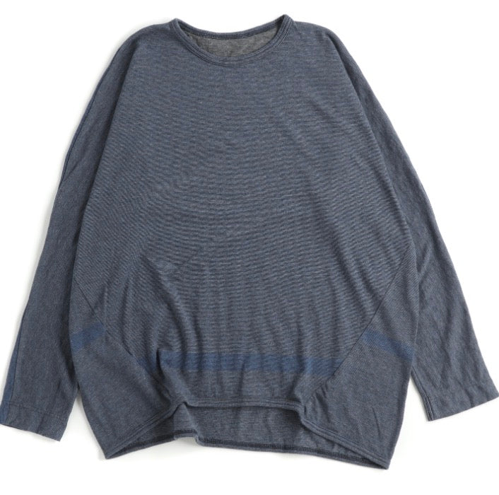 Tamaki-Niime Maru Woven Long Sleeve in Organic Cotton Knit