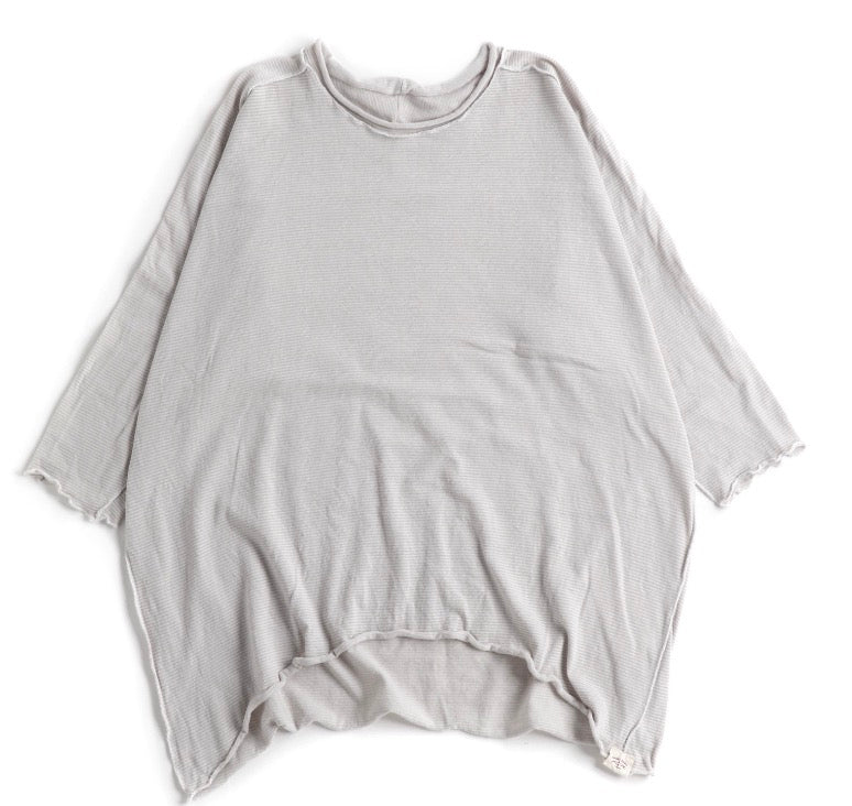 Nuime Futo Mid Sleeve Fine Organic Cotton Woven Top Gender Free by Tamaki-Niime