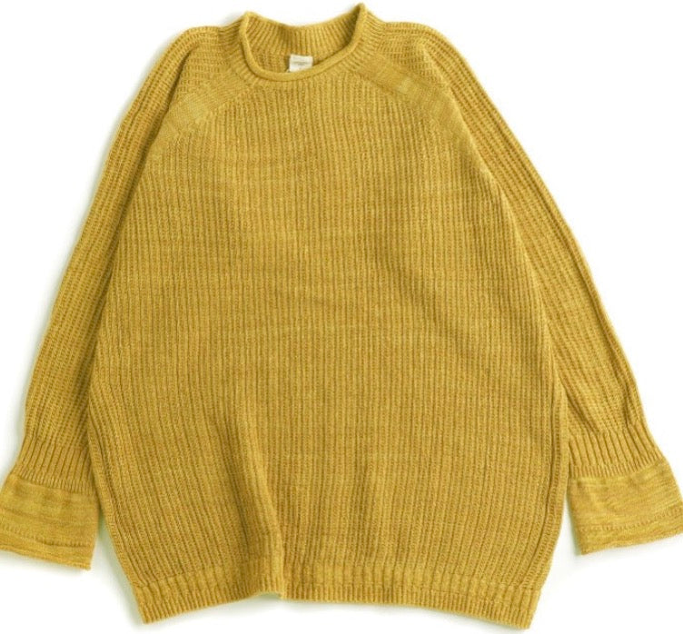 Tamaki-Niime Po Knit Good Organic Cotton Pullover Gender Free Wear from Japan