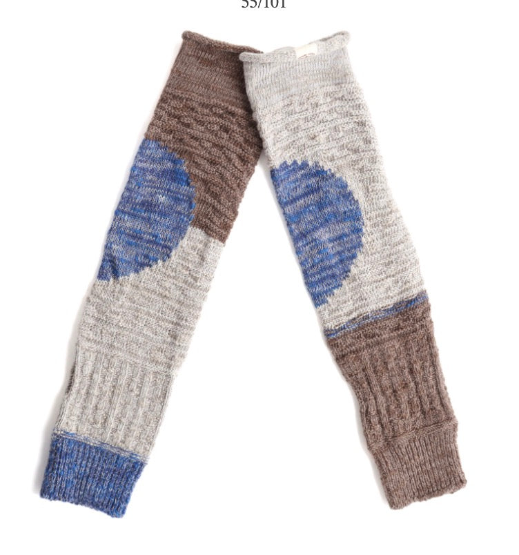 Boso Short Organic Circle pattern Cotton Woven Arm Warmer