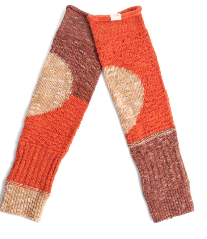 Boso Short Organic Circle pattern Cotton Woven Arm Warmer