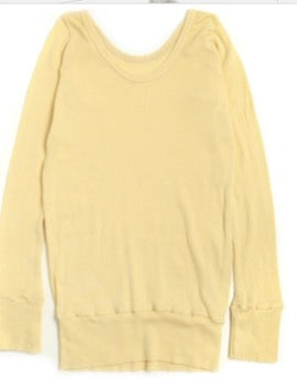 Tamaki-Niime Fukapita Scoop Cotton Knit Long Sleeve