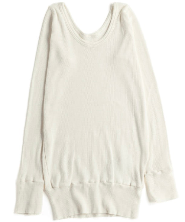 Tamaki-Niime Fukapita Scoop Cotton Knit Long Sleeve