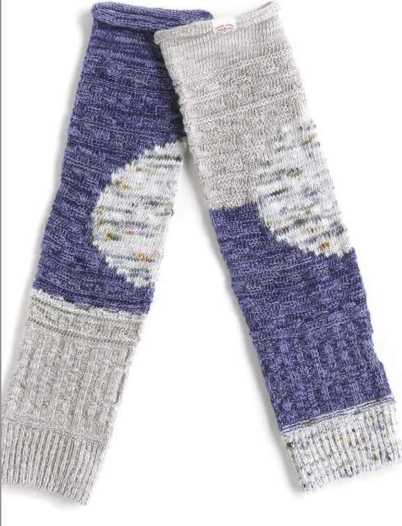 Boso Short Organic Circle pattern Cotton Woven Arm Warmer