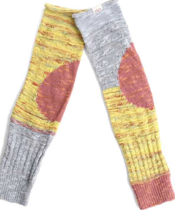 Boso Short Organic Circle pattern Cotton Woven Arm Warmer