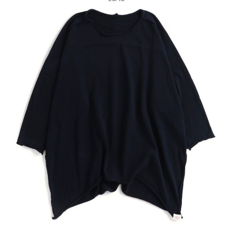 Nuime Futo Mid Sleeve Fine Organic Cotton Woven Top Gender Free by Tamaki-Niime