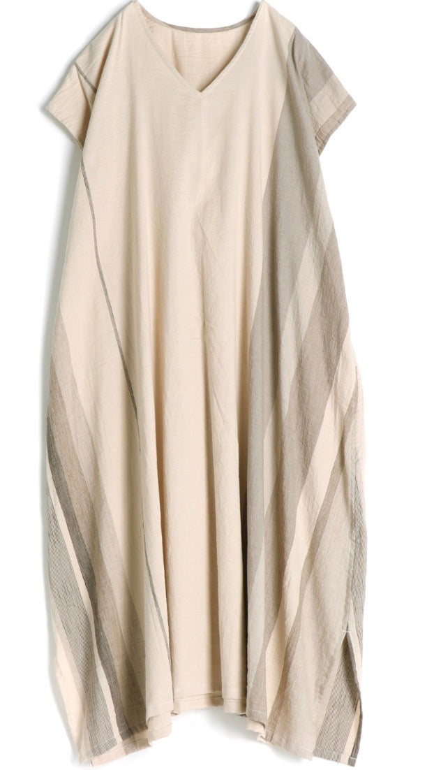 Fuwa Cap Sleeve Kaftan -Organic Cotton from Japan