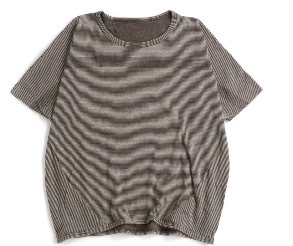 Tamaki-Niime Maru Half Sleeve Organic Cotton Tee from Japan