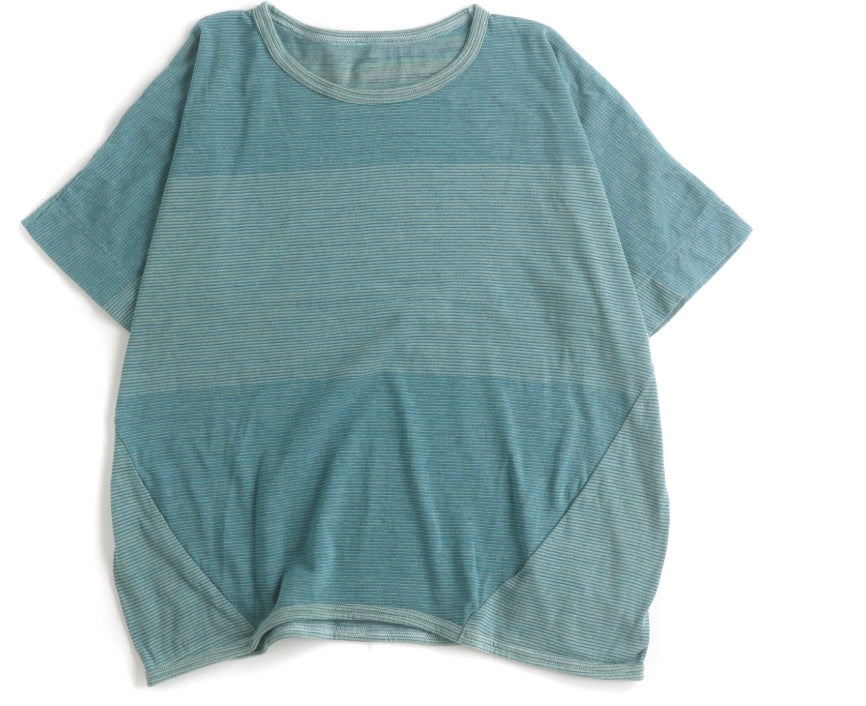 Tamaki-Niime Maru Half Sleeve Organic Cotton Tee from Japan