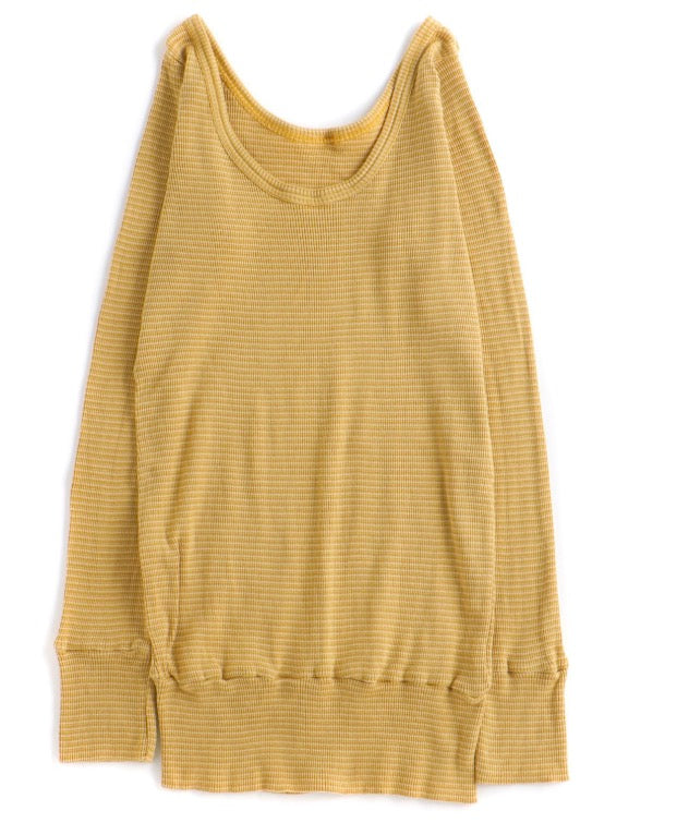 Tamaki-Niime Fukapita Scoop Cotton Knit Long Sleeve