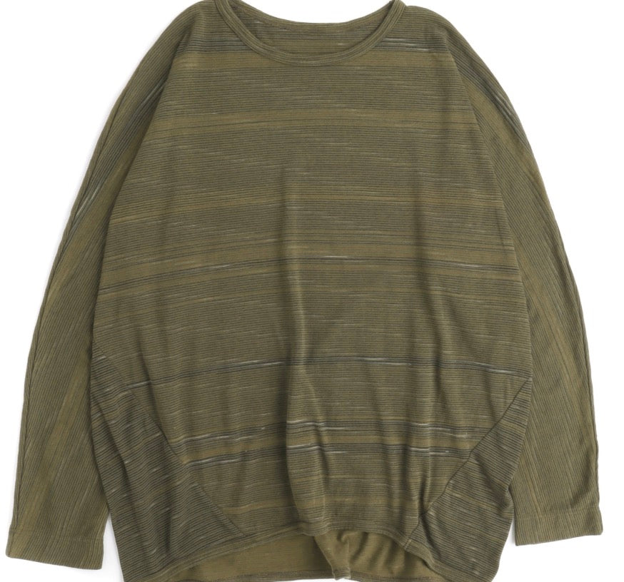 Tamaki-Niime Maru Woven Long Sleeve in Organic Cotton Knit