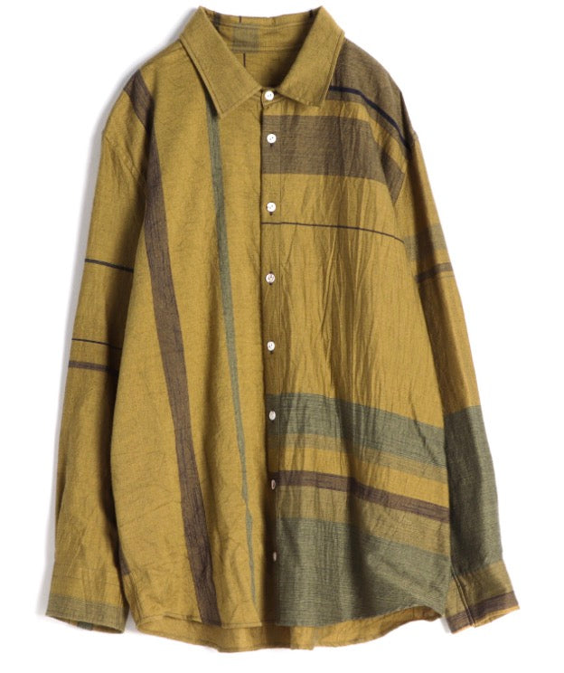 Button Down Shirt -Long Sleeve in Organic Cotton by Tamaki-Niime