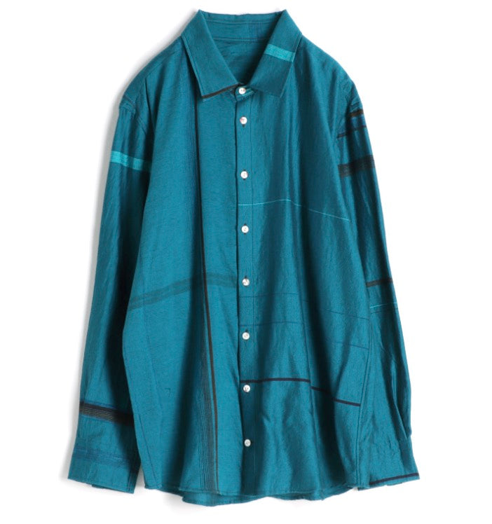 Button Down Shirt -Long Sleeve in Organic Cotton by Tamaki-Niime
