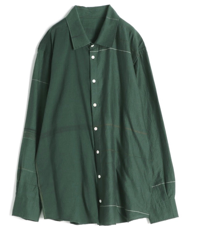 Button Down Shirt -Long Sleeve in Organic Cotton by Tamaki-Niime