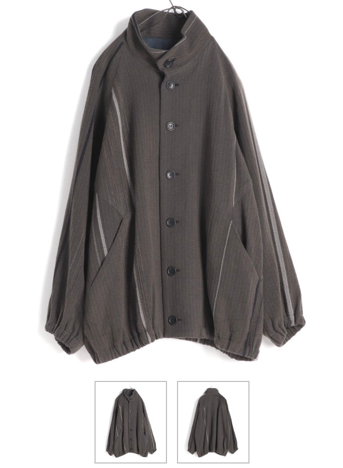 Blouson Merino and Cotton Layering Jacket