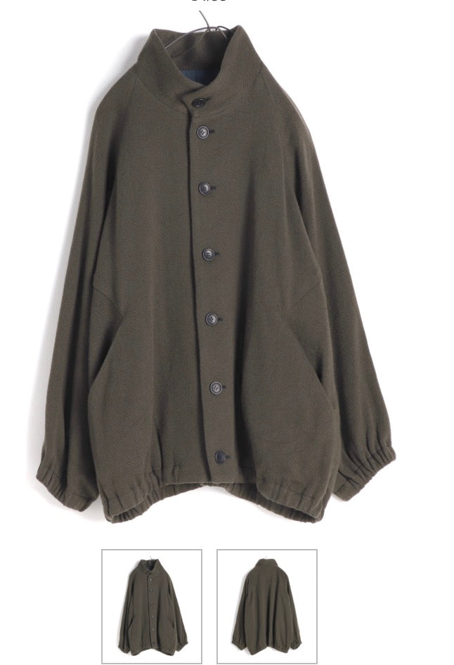 Blouson Merino and Cotton Layering Jacket