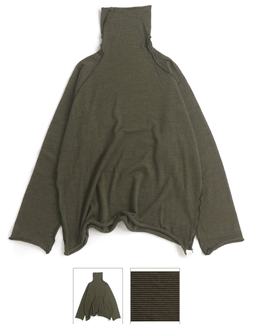 merino tokkuri mock neck knit top free size