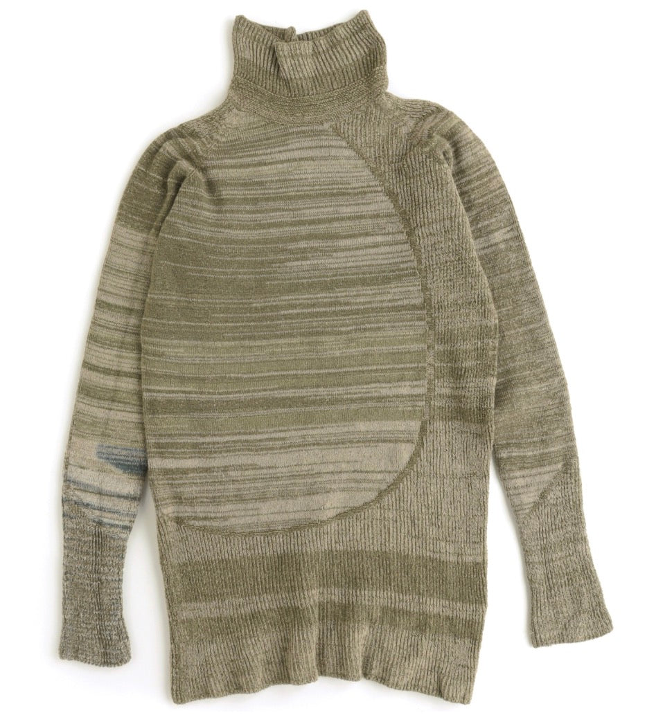 In-Nice Tamaki-Niime Mock Turtle  Stretch Sweater from Japan