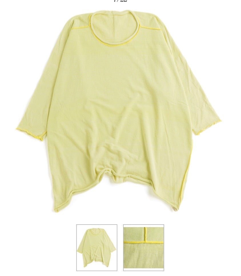 Nuime Futo Mid Sleeve Fine Organic Cotton Woven Top Gender Free by Tamaki-Niime