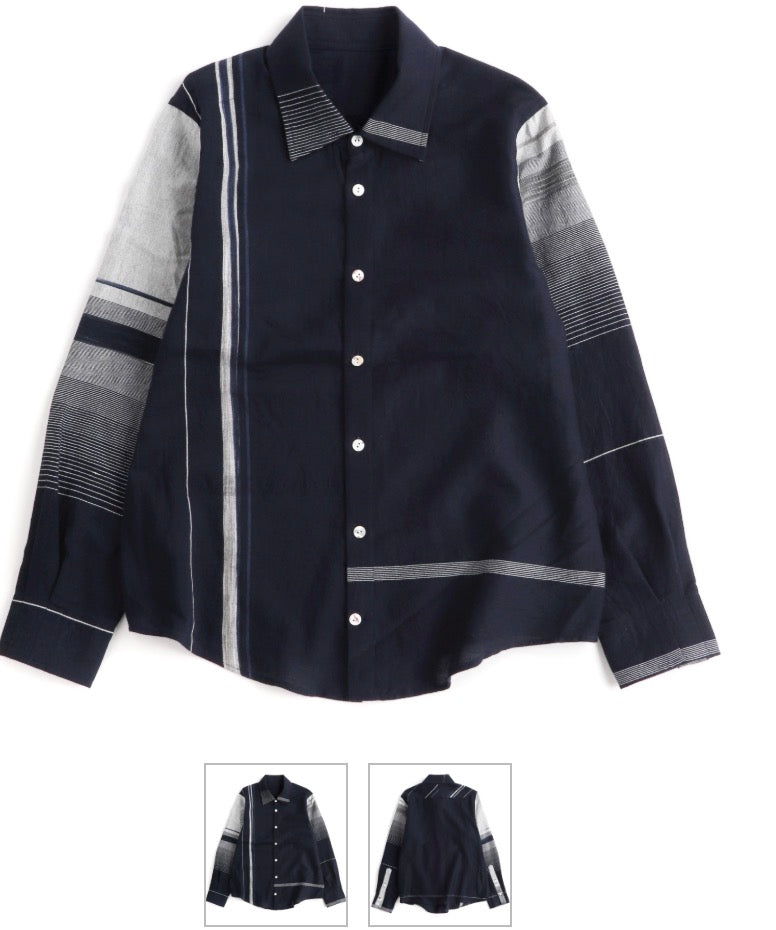 Button Down Shirt -Long Sleeve in Organic Cotton by Tamaki-Niime