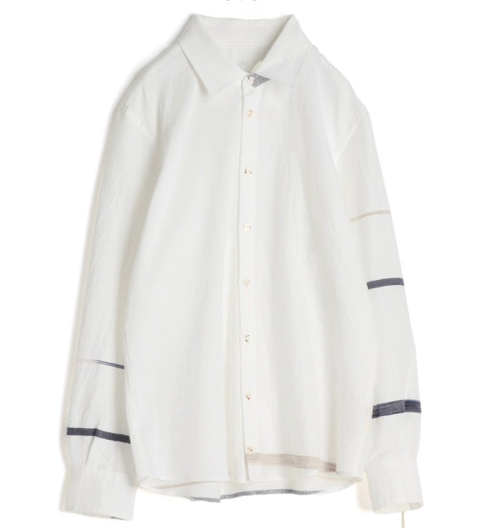 Button Down Shirt -Long Sleeve in Organic Cotton by Tamaki-Niime