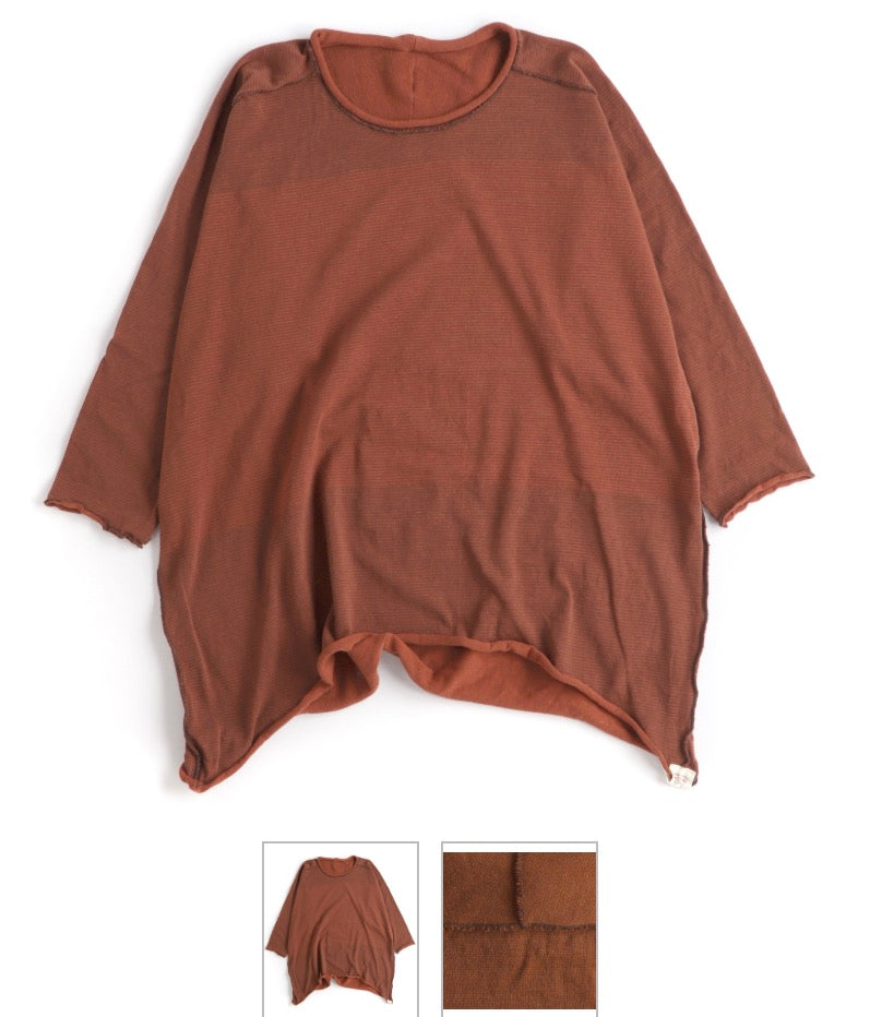 Nuime Futo Mid Sleeve Fine Organic Cotton Woven Top Gender Free by Tamaki-Niime
