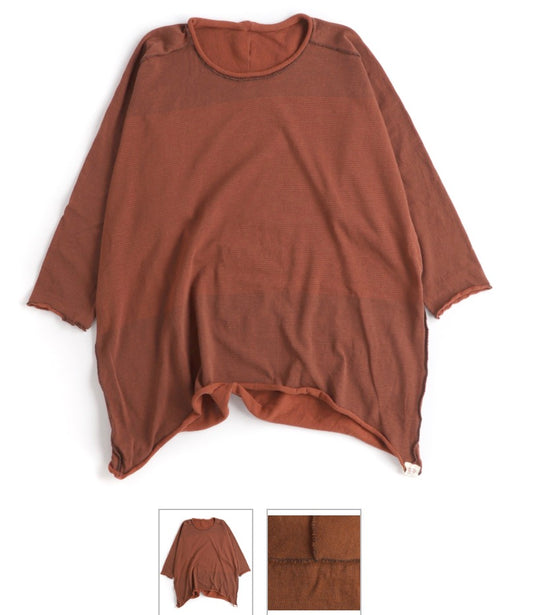 Nuime Futo Mid Sleeve Fine Organic Cotton Woven Top Gender Free by Tamaki-Niime