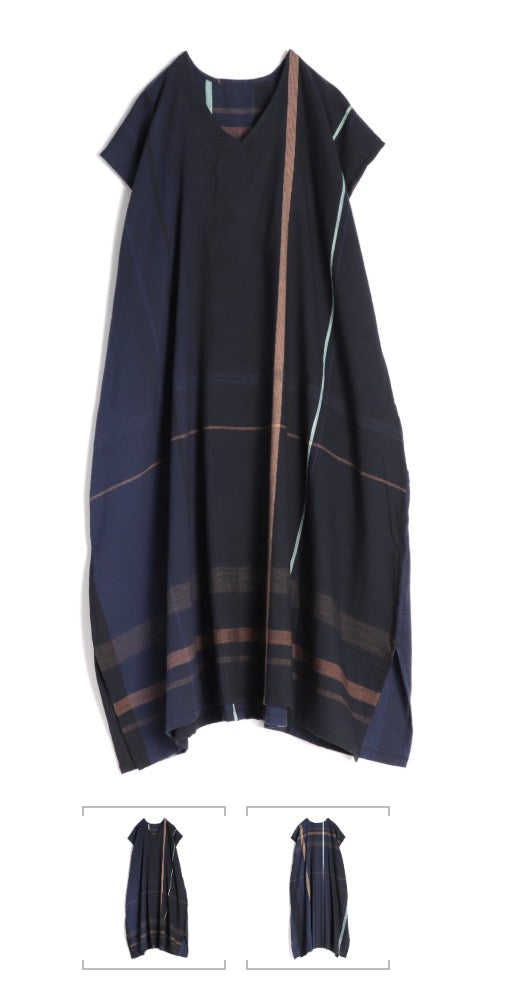 Fuwa Cap Sleeve Kaftan -Organic Cotton from Japan