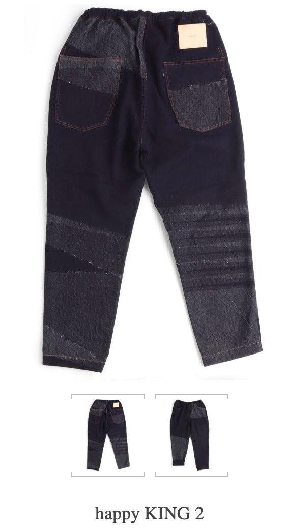 Tamaki-Niime Happy Pant-Organic Cotton Denim -Gender Fluid Wear from Japan