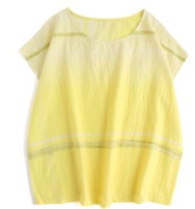 Suton tee short cap sleeve in organic Japanese cotton