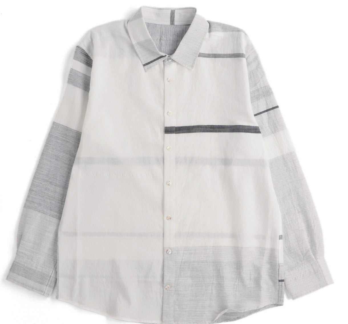 Button Down Shirt -Long Sleeve in Organic Cotton by Tamaki-Niime