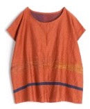 Suton tee short cap sleeve in organic Japanese cotton