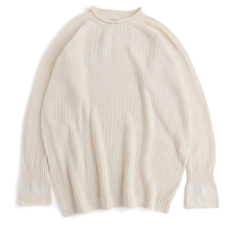 Tamaki-Niime Po Knit Good Organic Cotton Pullover Gender Free Wear from Japan