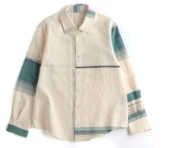 Button Down Shirt -Long Sleeve in Organic Cotton by Tamaki-Niime