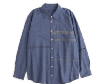 Button Down Shirt -Long Sleeve in Organic Cotton by Tamaki-Niime