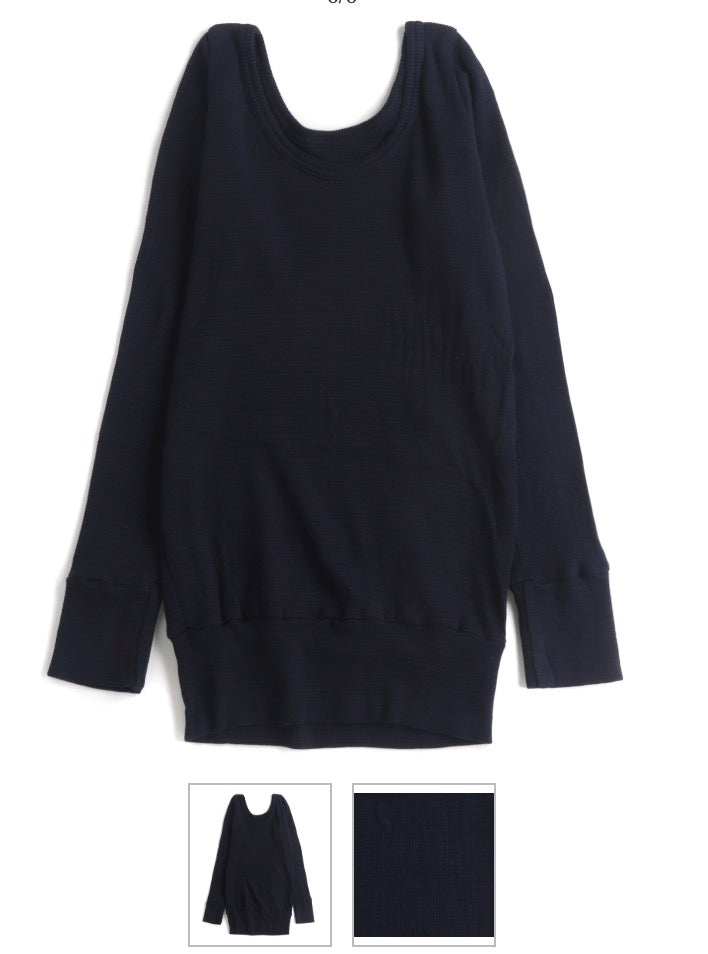 Tamaki-Niime Fukapita Scoop Cotton Knit Long Sleeve