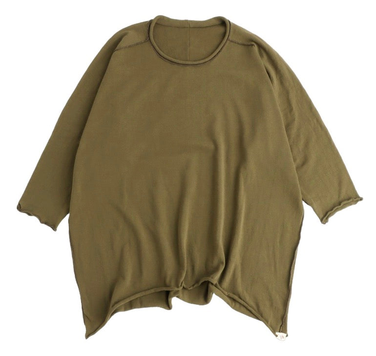 Nuime Futo Mid Sleeve Fine Organic Cotton Woven Top Gender Free by Tamaki-Niime