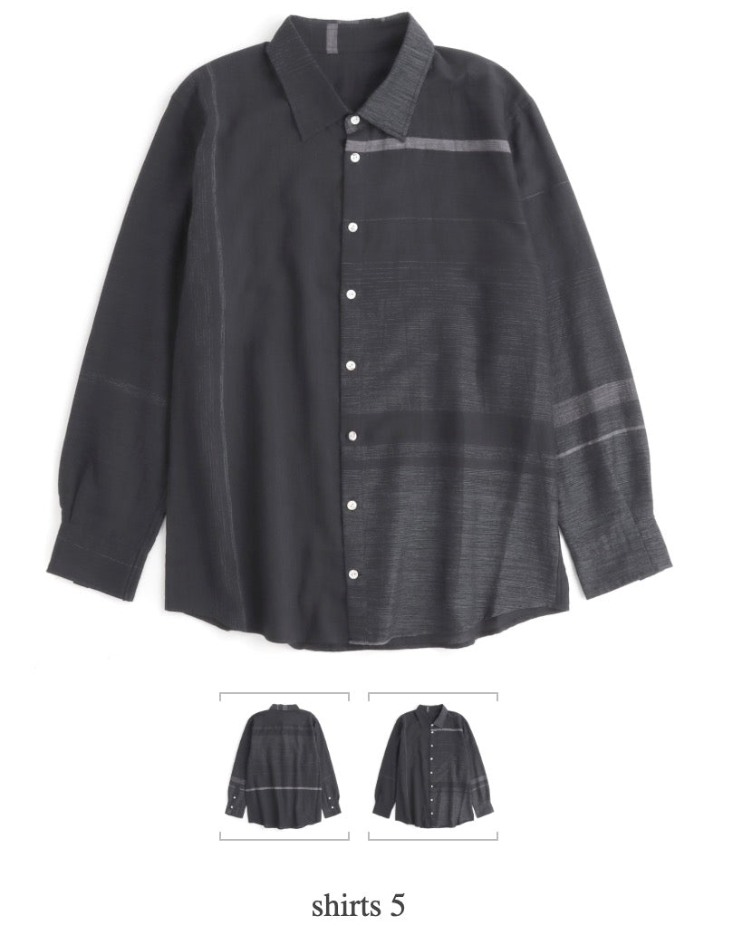 Button Down Shirt -Long Sleeve in Organic Cotton by Tamaki-Niime