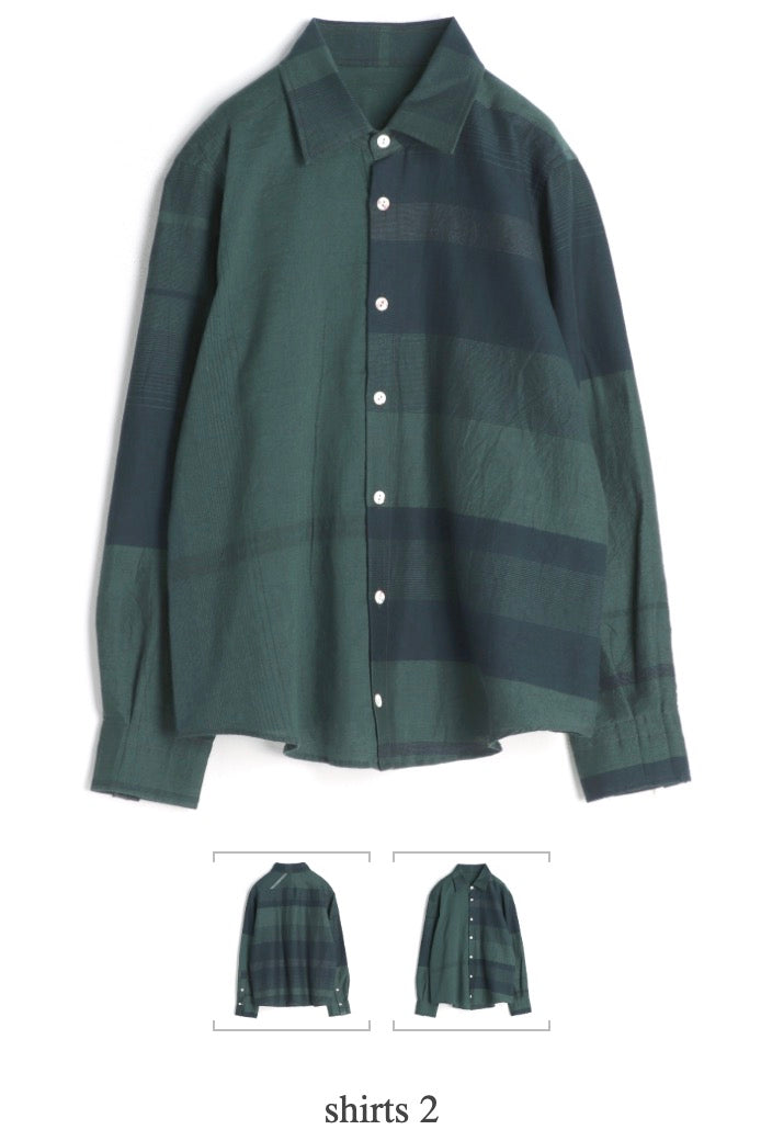 Button Down Shirt -Long Sleeve in Organic Cotton by Tamaki-Niime