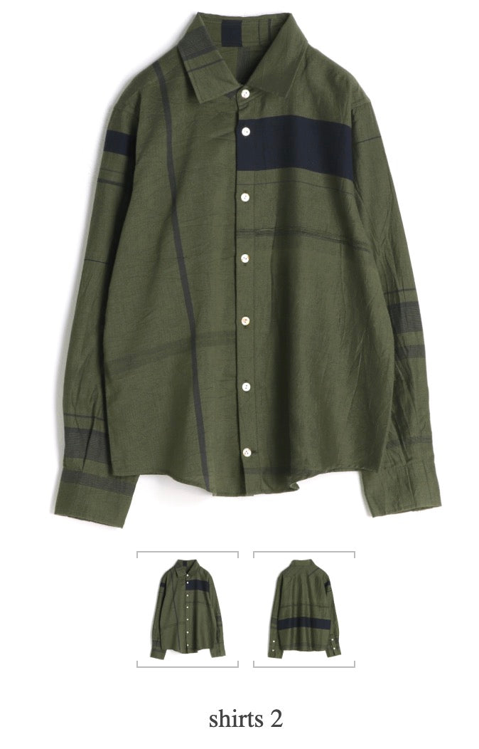 Button Down Shirt -Long Sleeve in Organic Cotton by Tamaki-Niime