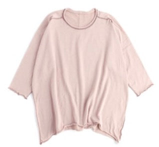 Nuime Futo Mid Sleeve Fine Organic Cotton Woven Top Gender Free by Tamaki-Niime