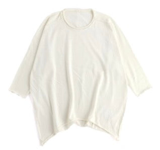 Nuime Futo Mid Sleeve Fine Organic Cotton Woven Top Gender Free by Tamaki-Niime