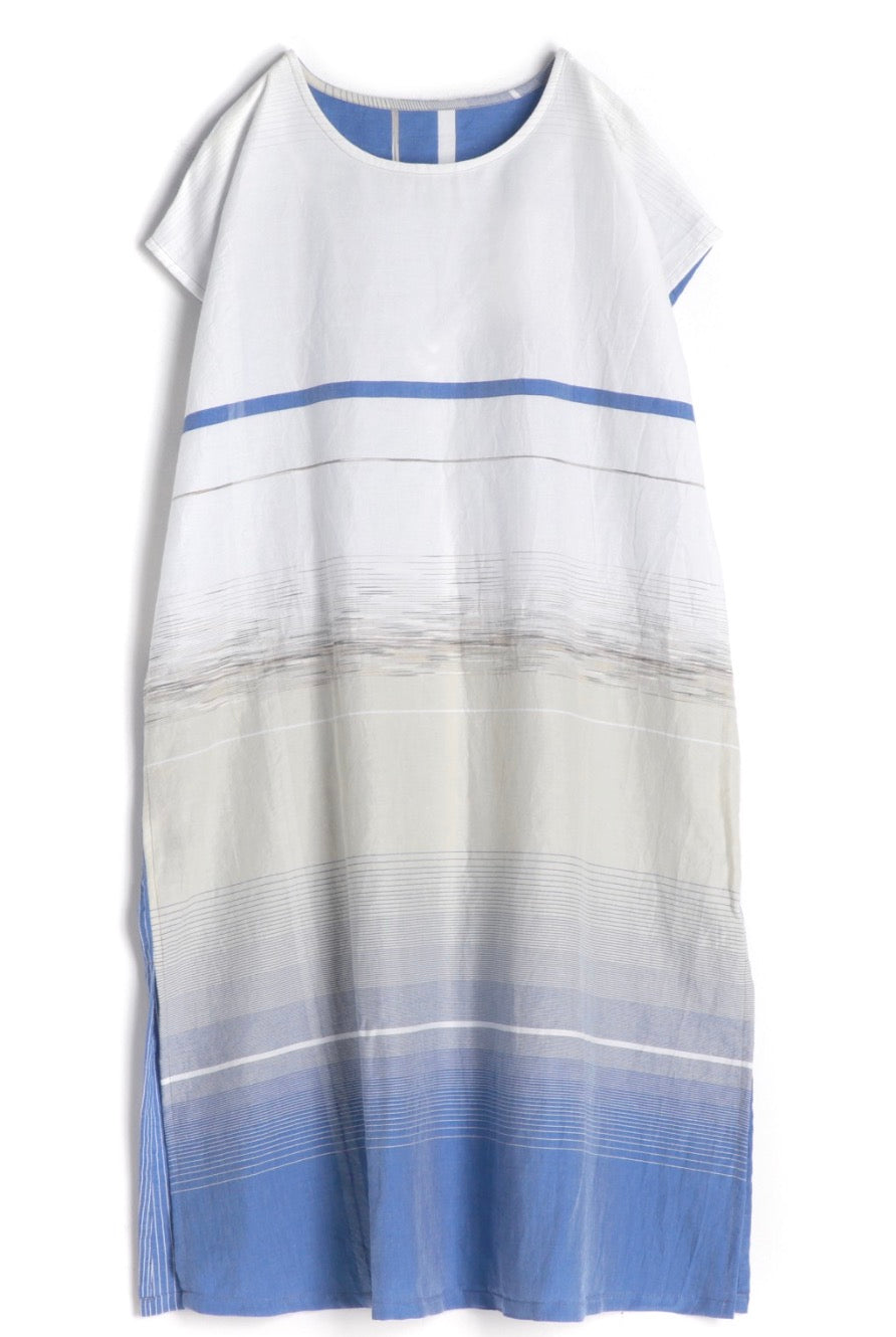 Cap tunic dress mid calf organic cotton from Japan