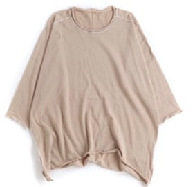 Nuime Futo Mid Sleeve Fine Organic Cotton Woven Top Gender Free by Tamaki-Niime