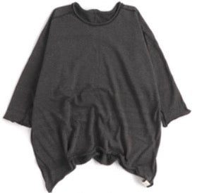 Nuime Futo Mid Sleeve Fine Organic Cotton Woven Top Gender Free by Tamaki-Niime