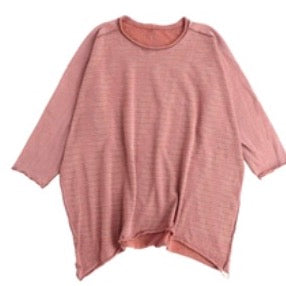Nuime Futo Mid Sleeve Fine Organic Cotton Woven Top Gender Free by Tamaki-Niime