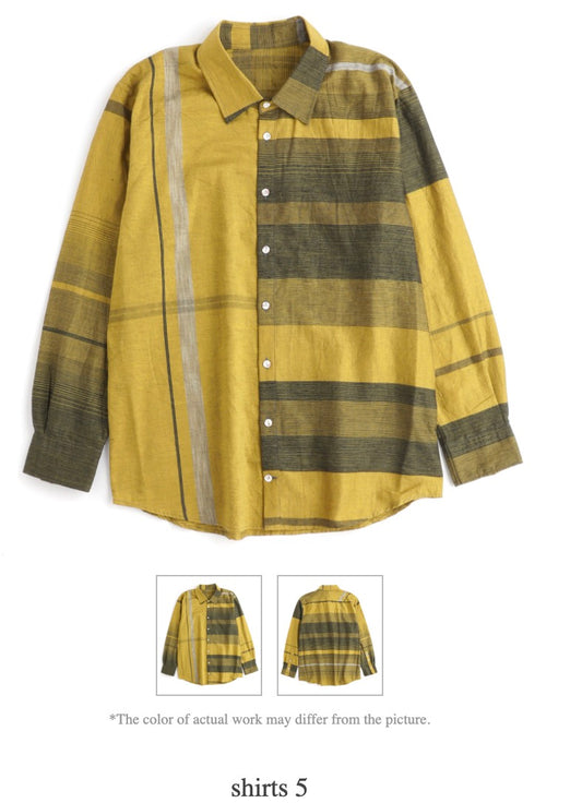 Button Down Shirt -Long Sleeve in Organic Cotton by Tamaki-Niime