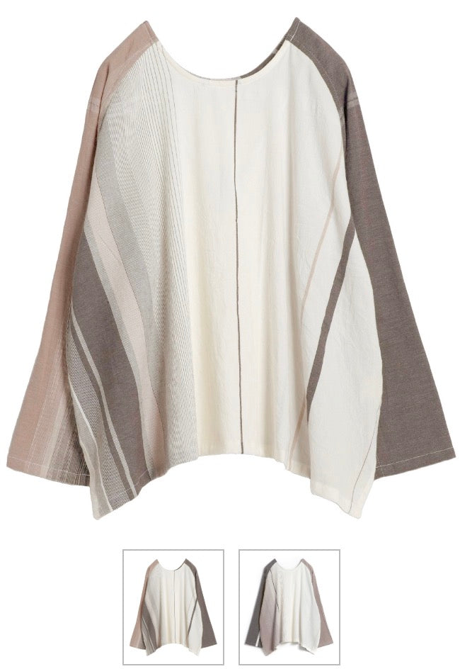 Tamaki-Niime T-Ragi Cotton Scoop Top