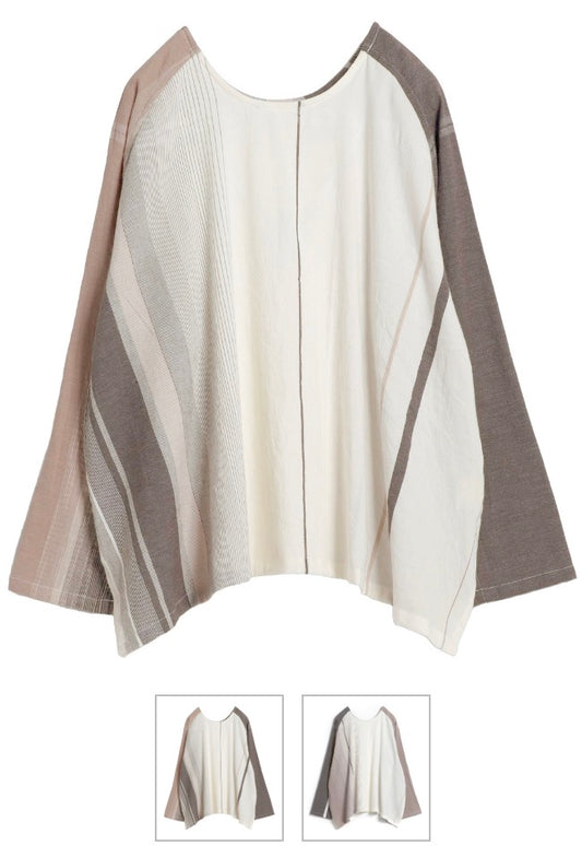 Tamaki-Niime T-Ragi Cotton Scoop Top